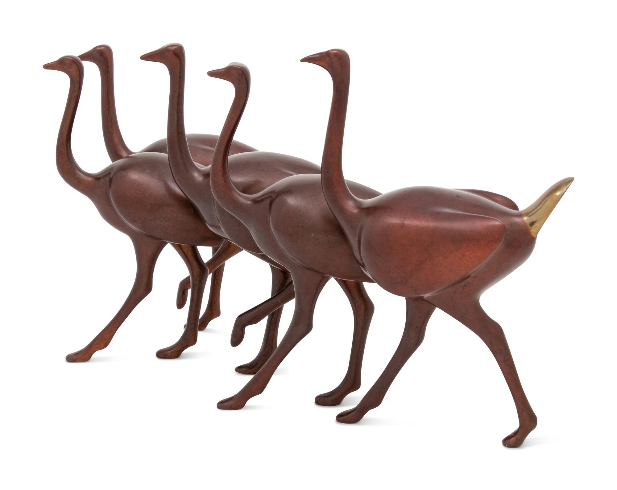 Running Ostriches Sculpture edition 66/1250