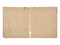 [ENSLAVEMENT & ABOLITION]. Four leaves from a ledger listing the Armistead and White family histories, incl. births of several enslaved individuals.