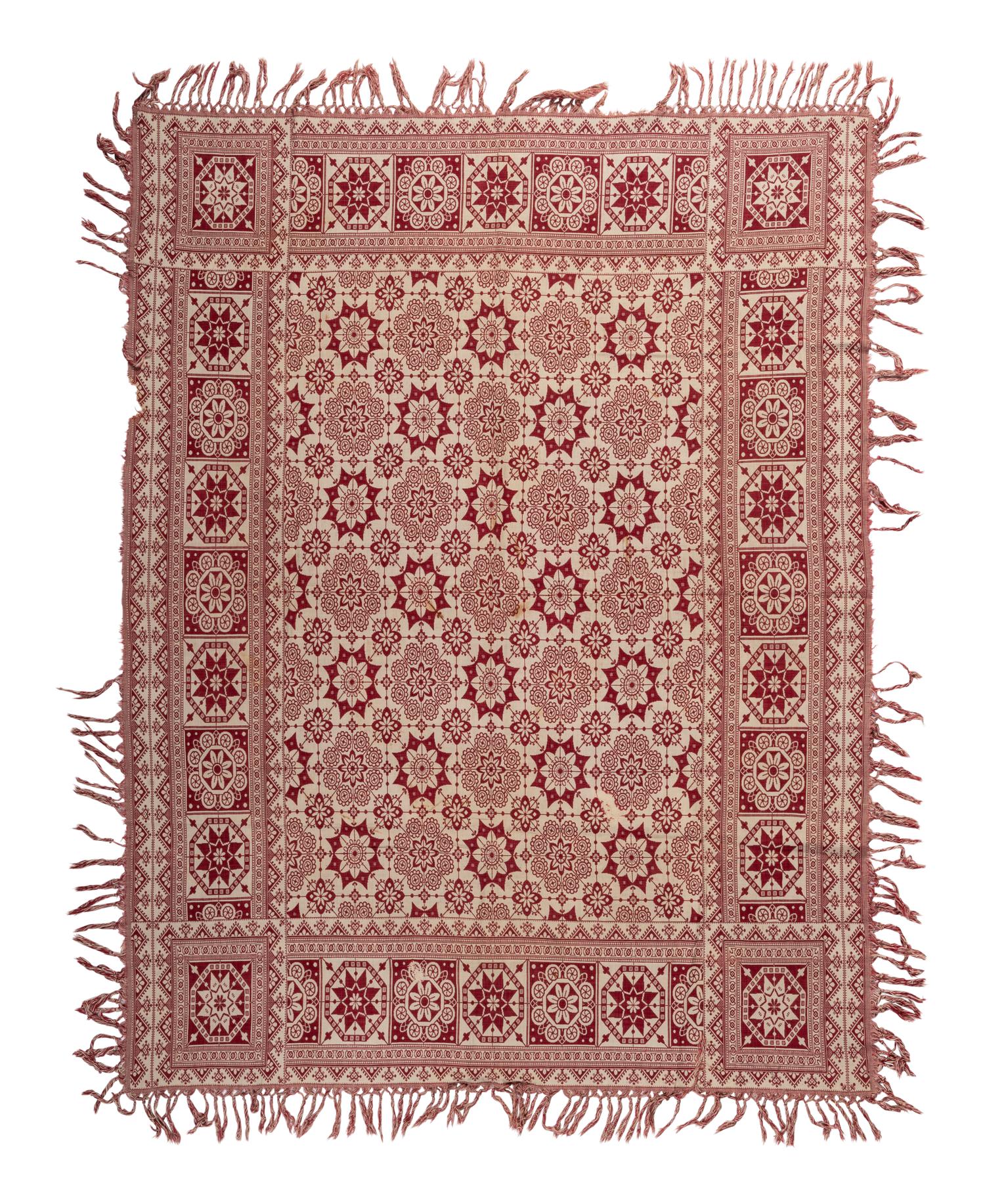 Three Overshot Coverlets