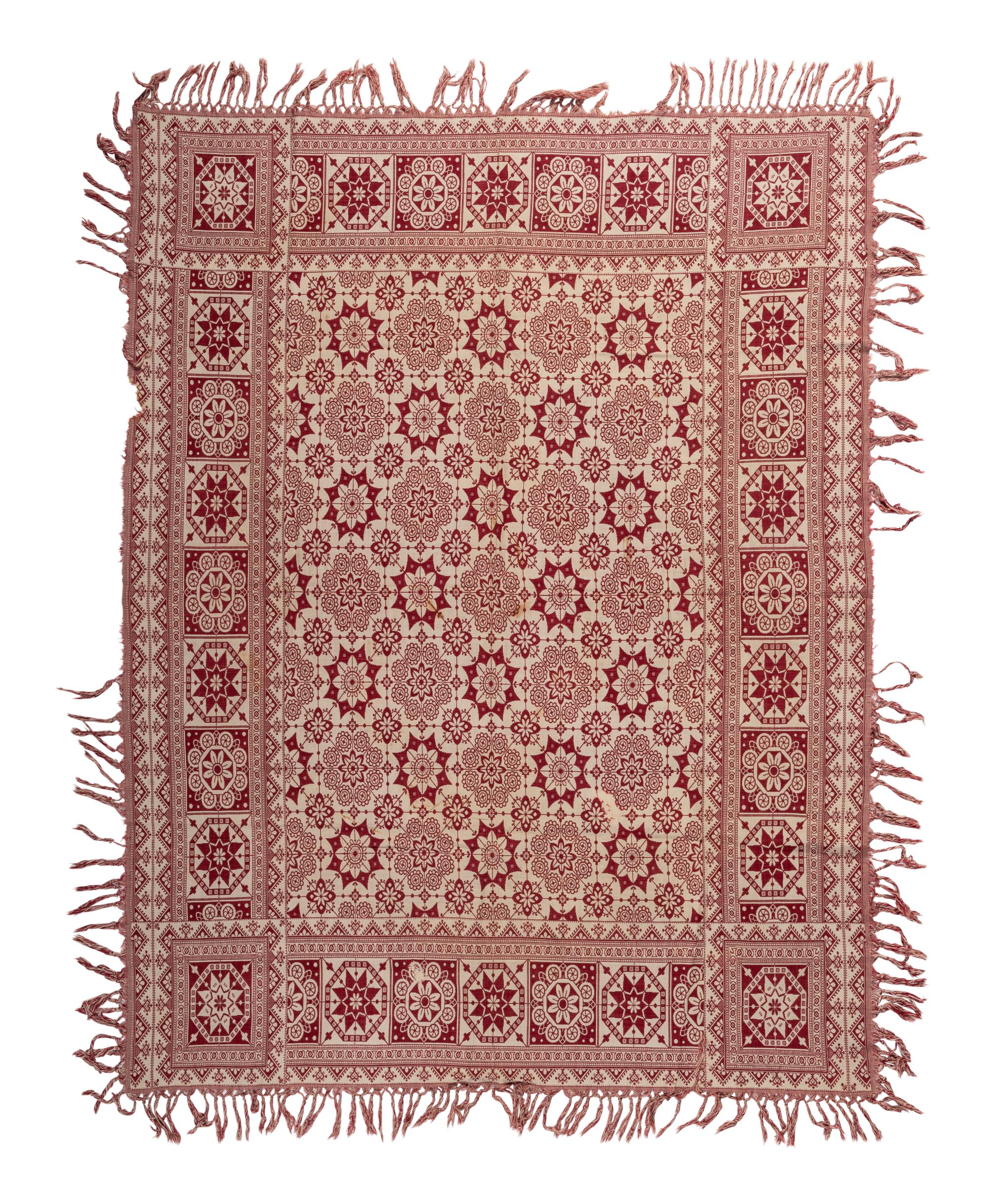 Three Overshot Coverlets