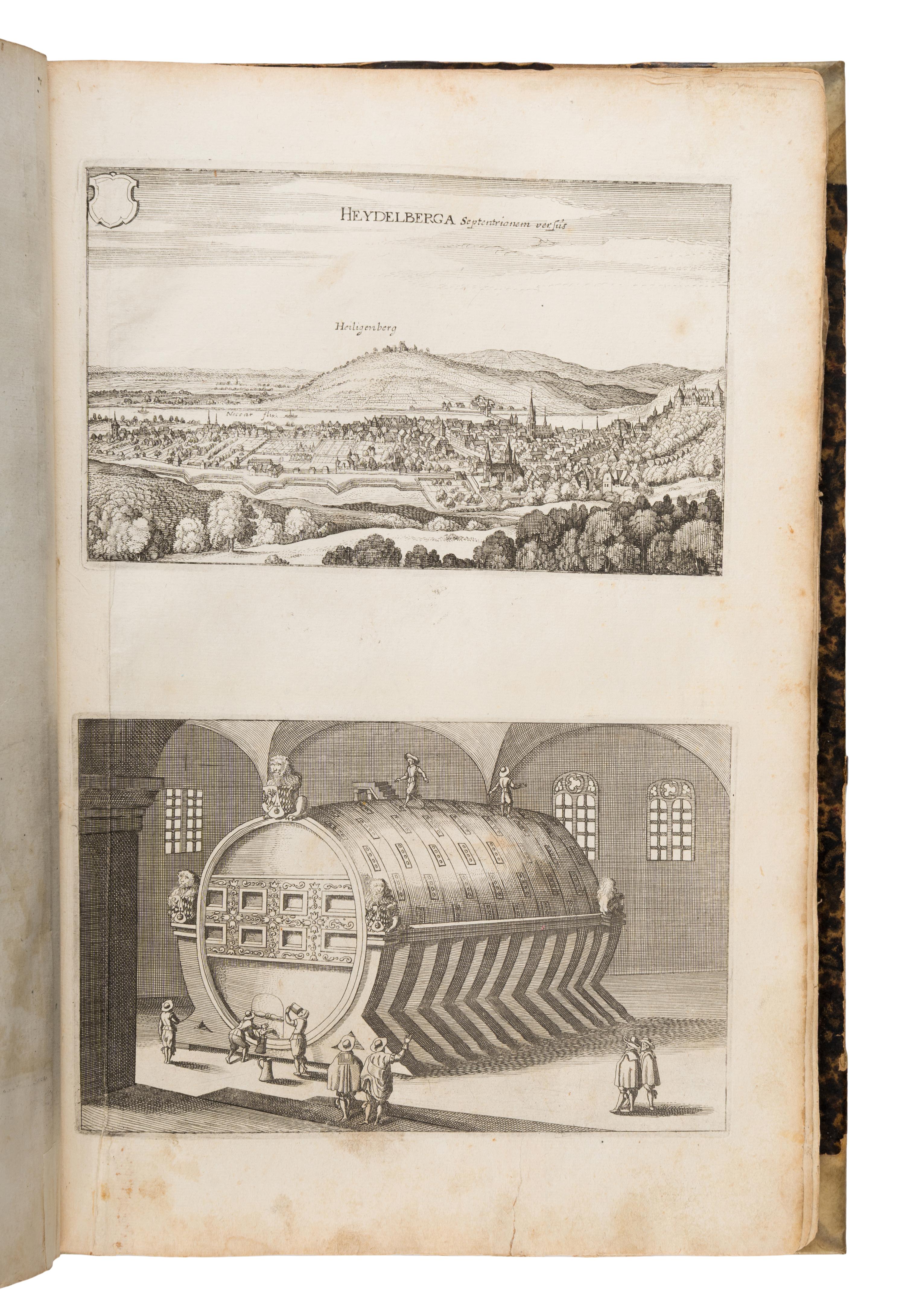 Merian, Matthaeus (1593-1650) and Martin Zeiler (1589-1661). Topographia Palatinatus Rheni et Vicinarum Regionum . [And:] Topographia Franconiae . Frankfurt, 1645 [but ca 1672?], 1656.