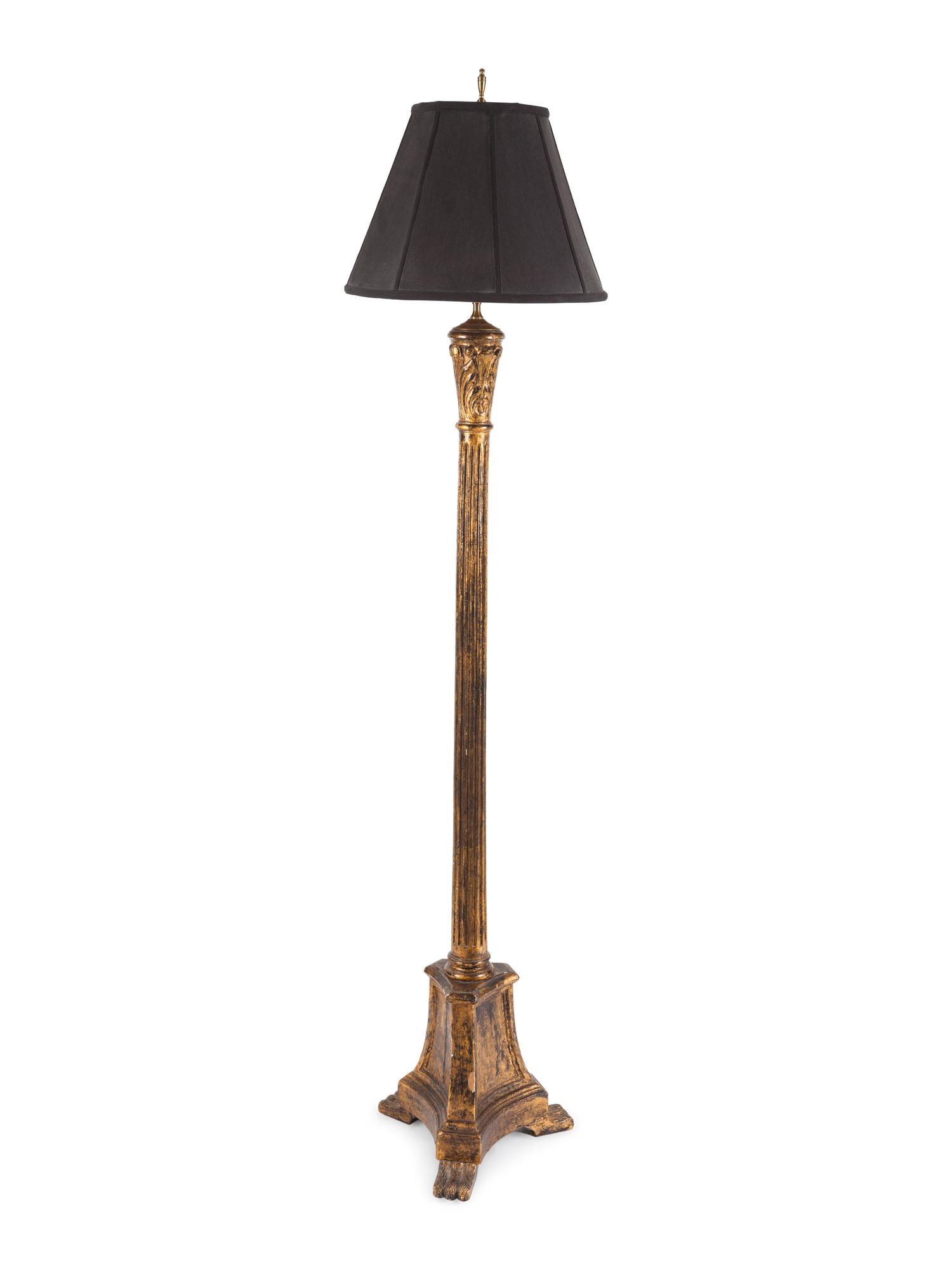 An Italian Giltwood Floor Lamp