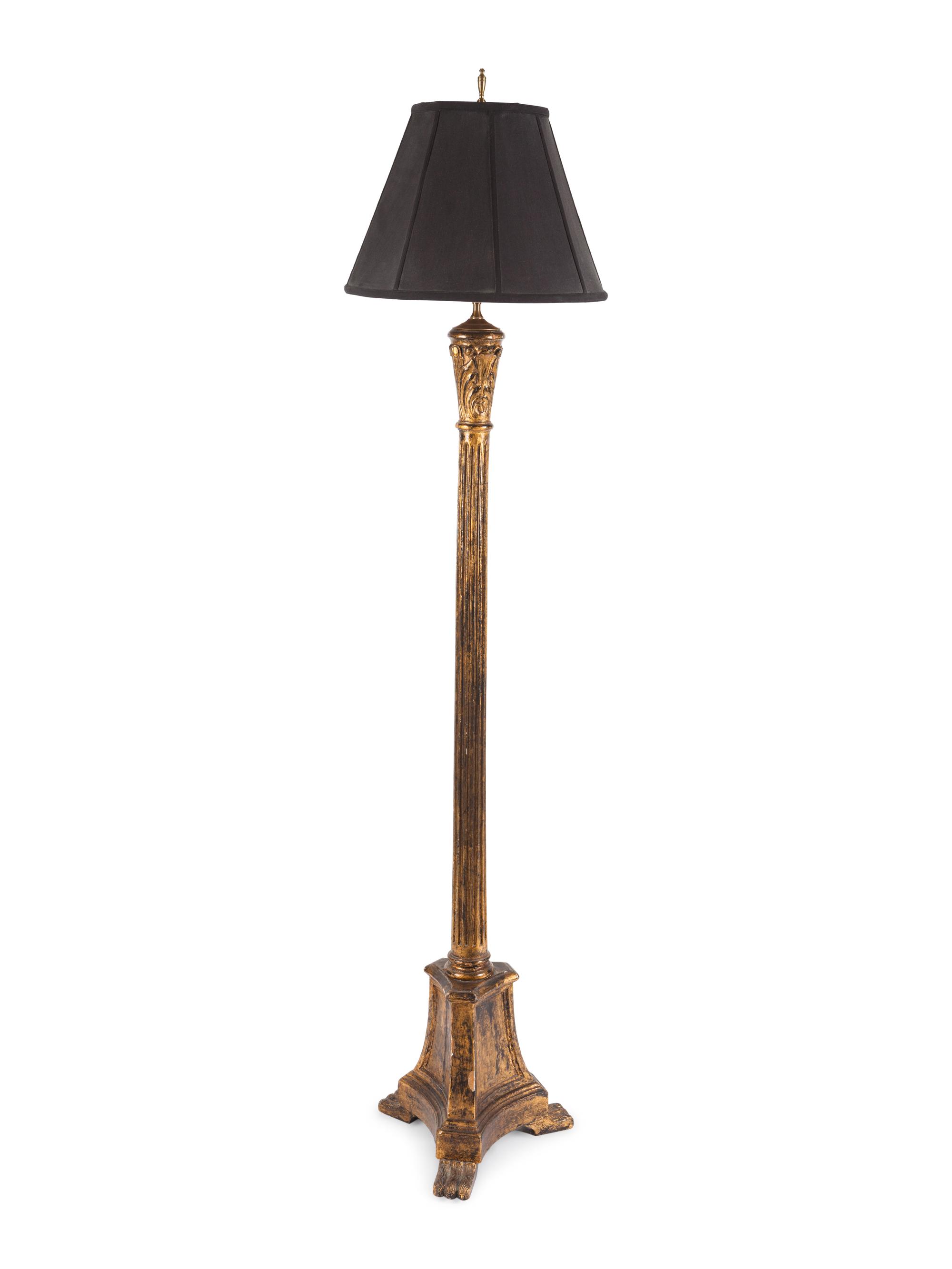 An Italian Giltwood Floor Lamp