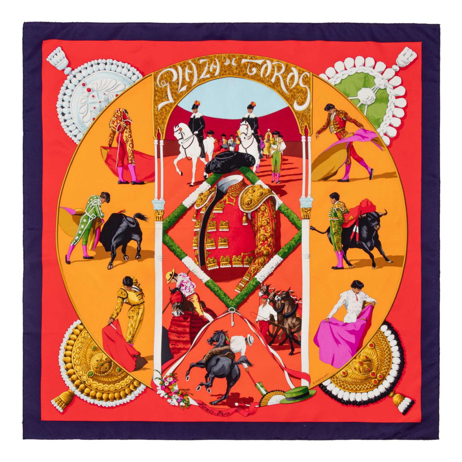 Two Hermès 90cm Silk Scarf