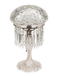 An American Cut Glass Table Lamp