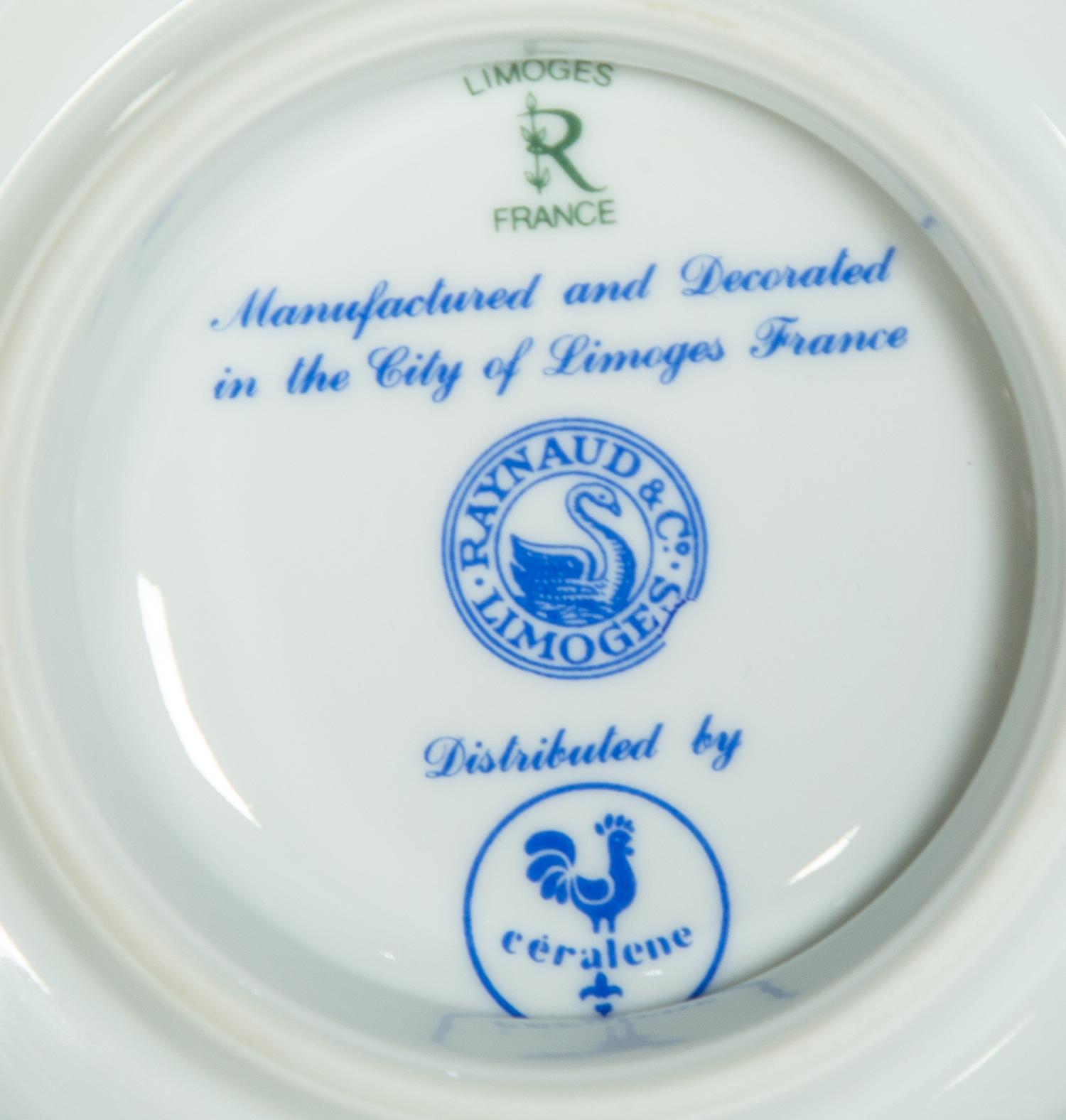 A Limoges Dragons Rouges Porcelain Service