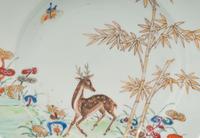 A Pair of Chinese Export Parcel Gilt Porcelain Plates