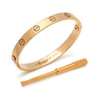 CARTIER, YELLOW GOLD 'LOVE' BRACELET