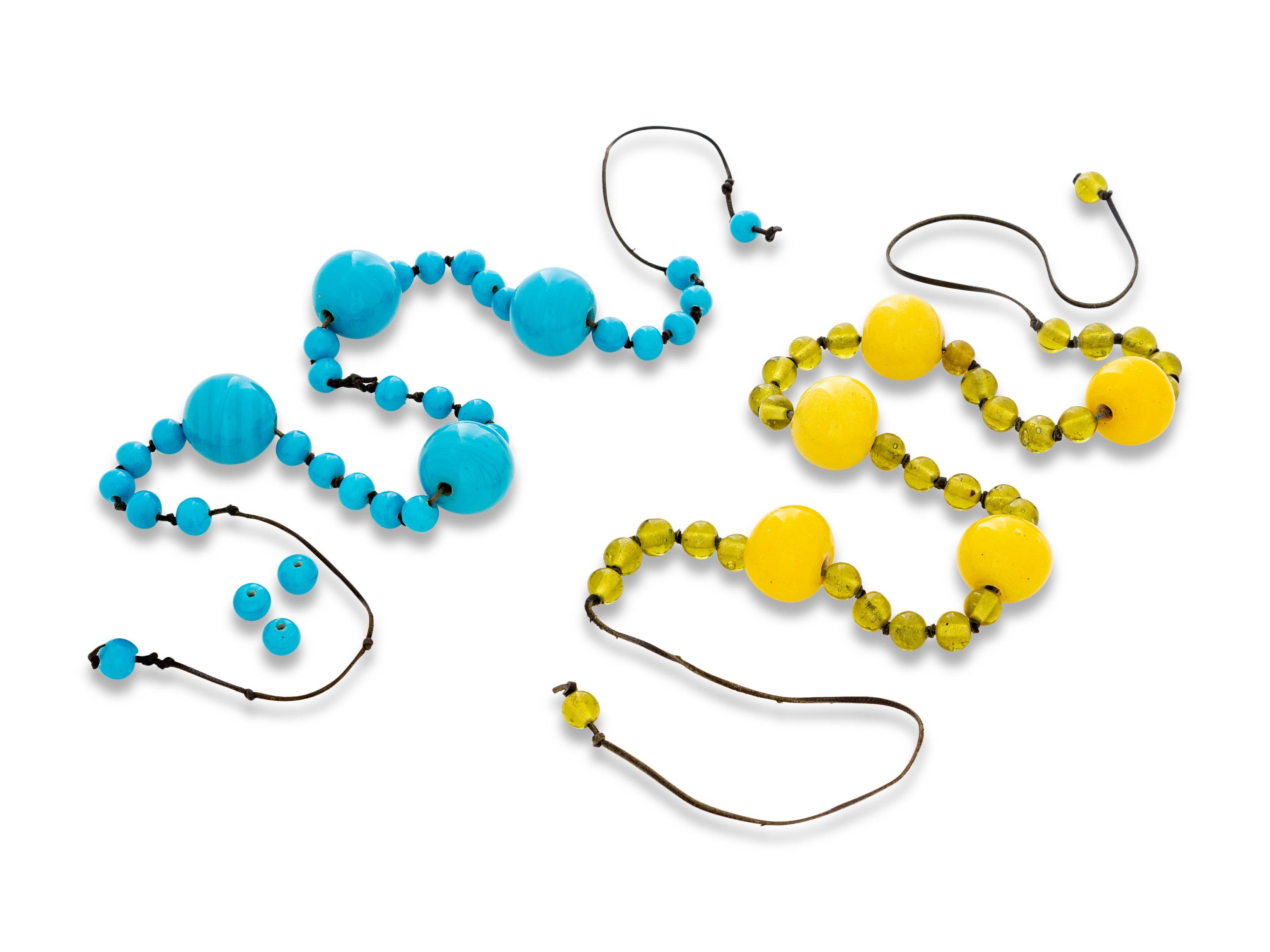 Two Beaded Glass Necklaces
