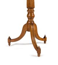 An English Burl Walnut Candle Stand