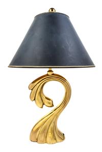 A Brass Table Lamp, Pierre Cardin Height 28 1/2 inches. — LATE 20TH CENTURY