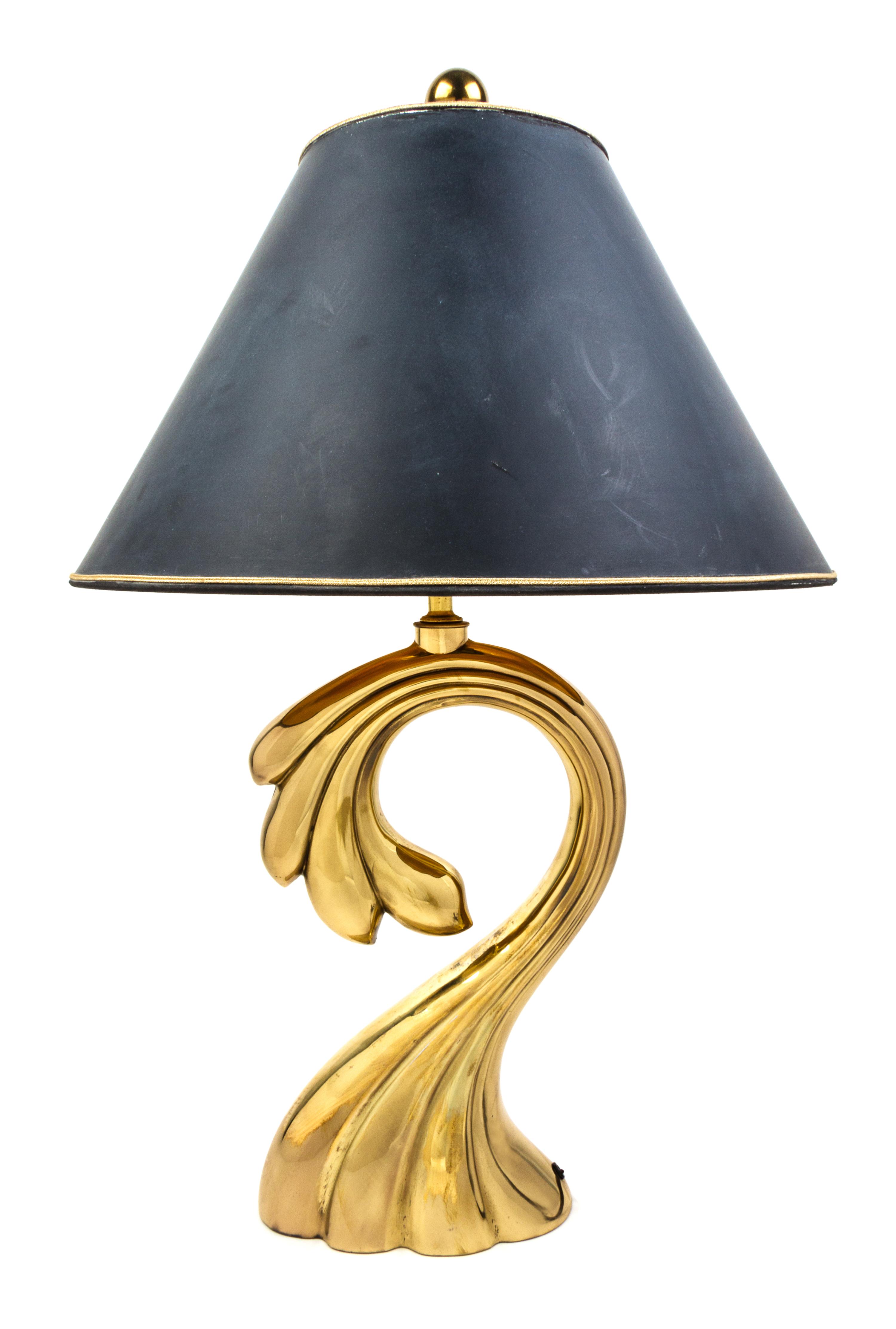 A Brass Table Lamp, Pierre Cardin Height 28 1/2 inches. — LATE 20TH CENTURY