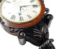 An English Mahogany Fusée Wall Clock