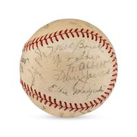 A 1934 Chicago White Sox Team Signed Autograph Baseball Featuring Al Simmons, Ted Lyons and Jocko Conlan (JSA Letter of Authenticity),