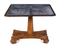 A Regency Rosewood Flip-Top Table