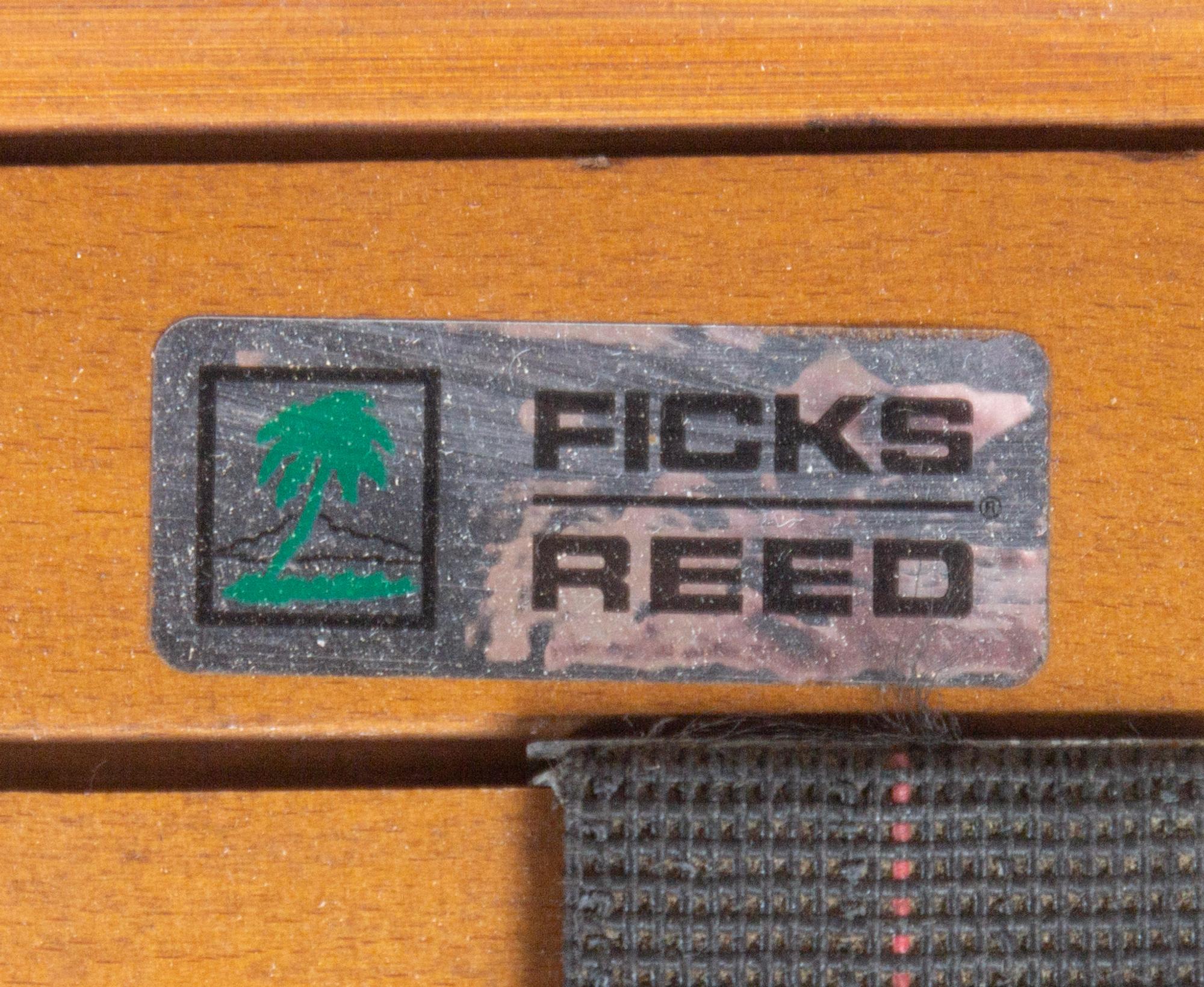 Pair of Lounge Chairs, c. 1970 Ficks Reed, USA