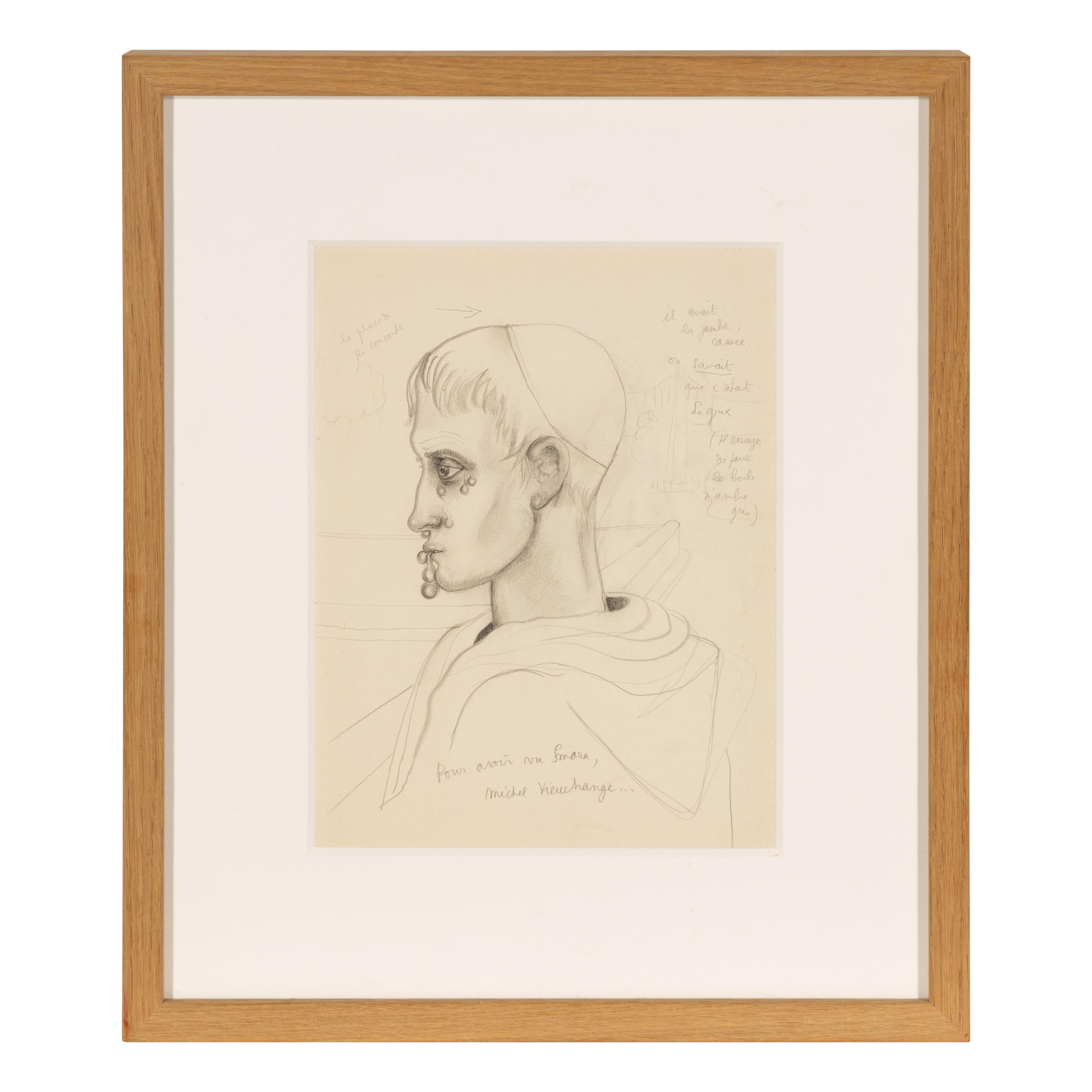 Jean Cocteau (French, 1889-1963) — François Le Grix (a double-sided drawing)