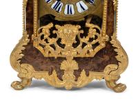 A Louis XV Gilt Bronze Mounted Walnut Bracket Clock
