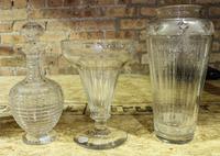 Three Glass Articles Height of 12 inches.