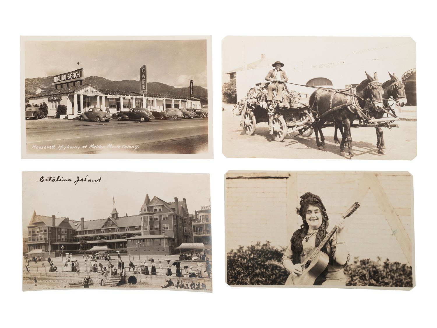 [CALIFORNIA]. A group of over 120 RPPCs & photographs of Southern California incl. Los Angeles.