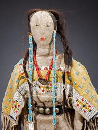 Sioux Beaded Hide Doll
