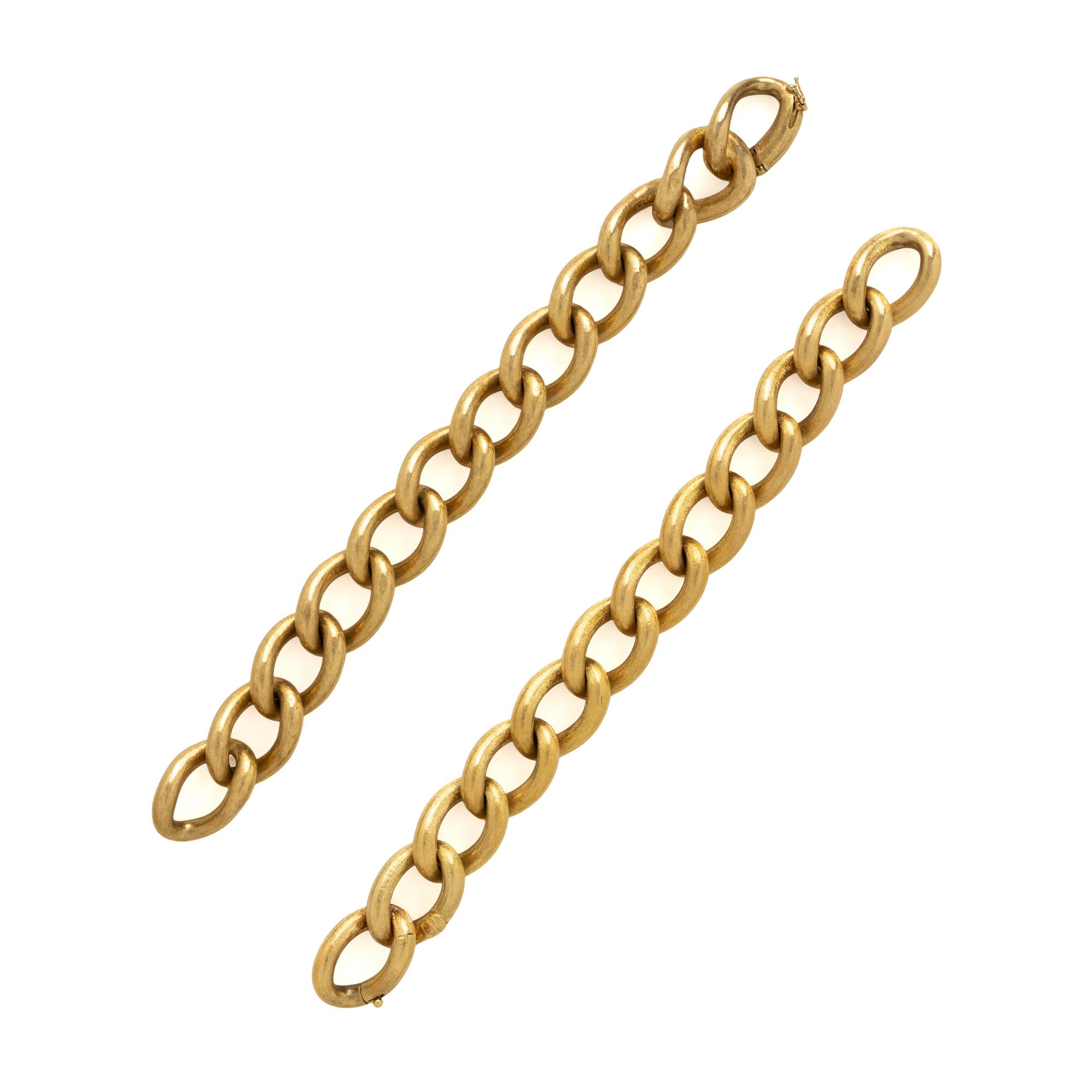 Convertible Yellow Gold Curb Link Necklace