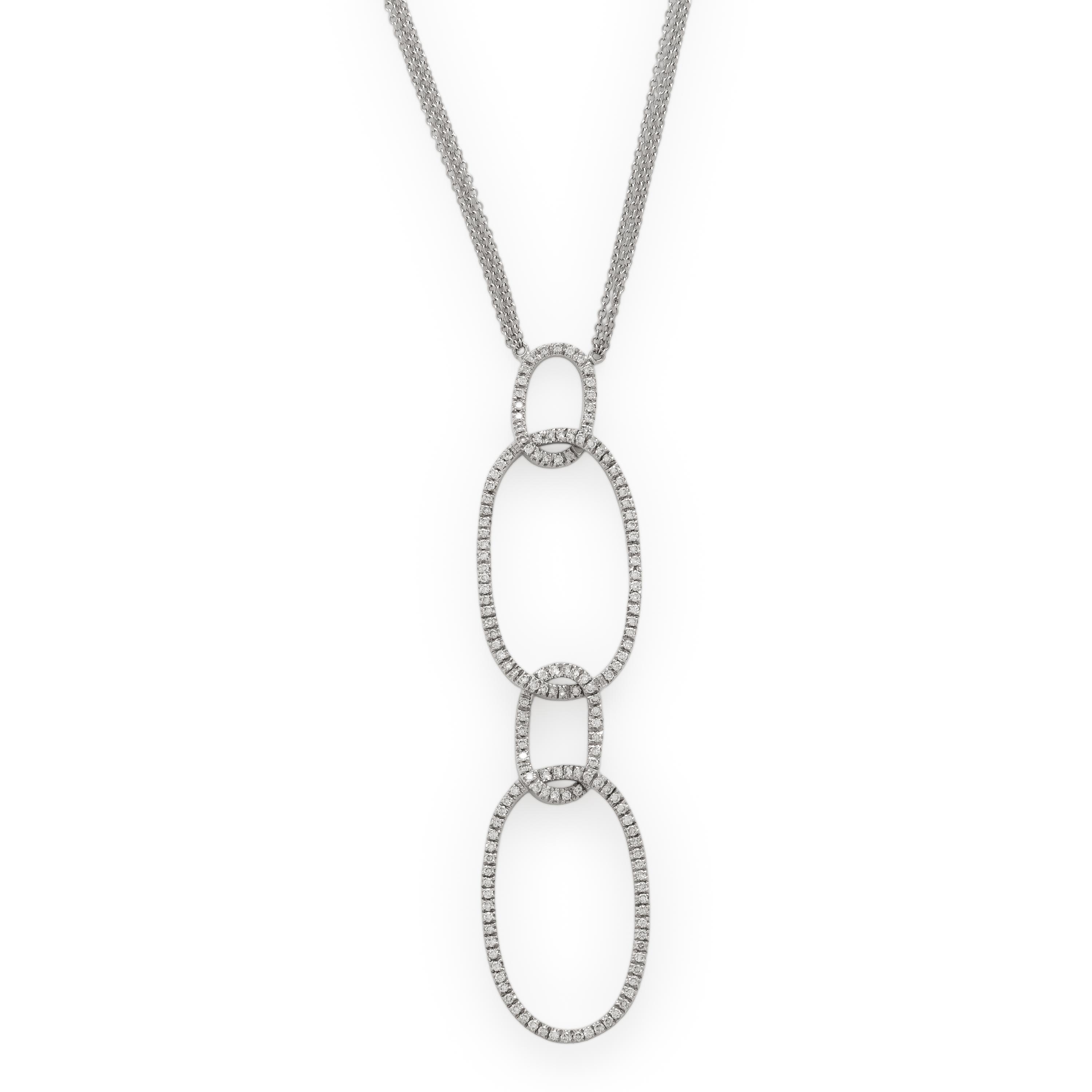 Diamond and White Gold Necklace