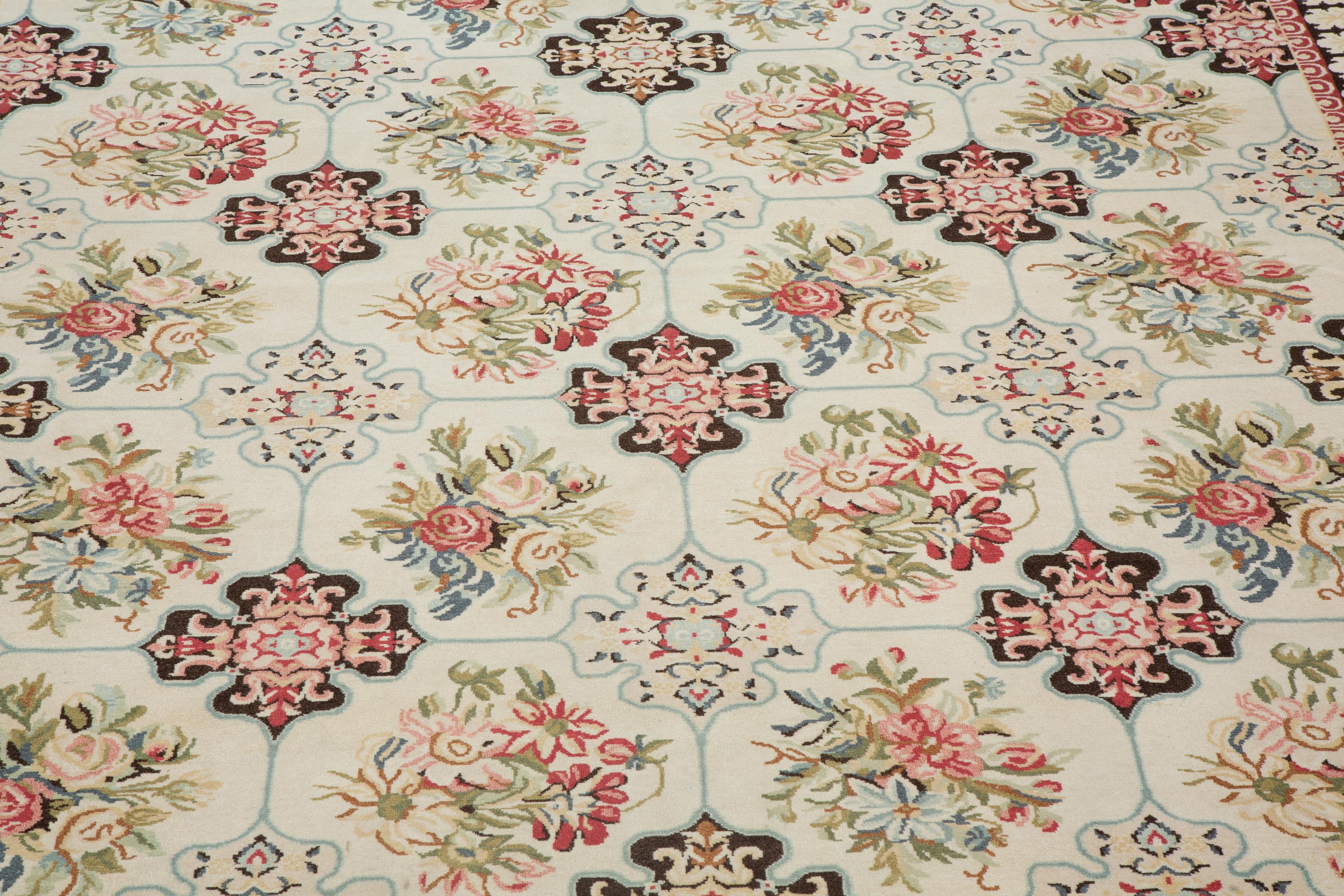 An Indian Floral Design Wool Rug