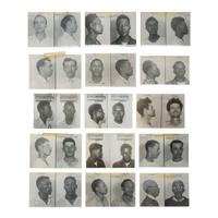 [Crime and Punishment] Group of 43 Mugshots from the Cumberland County Jail, ca. 1950s