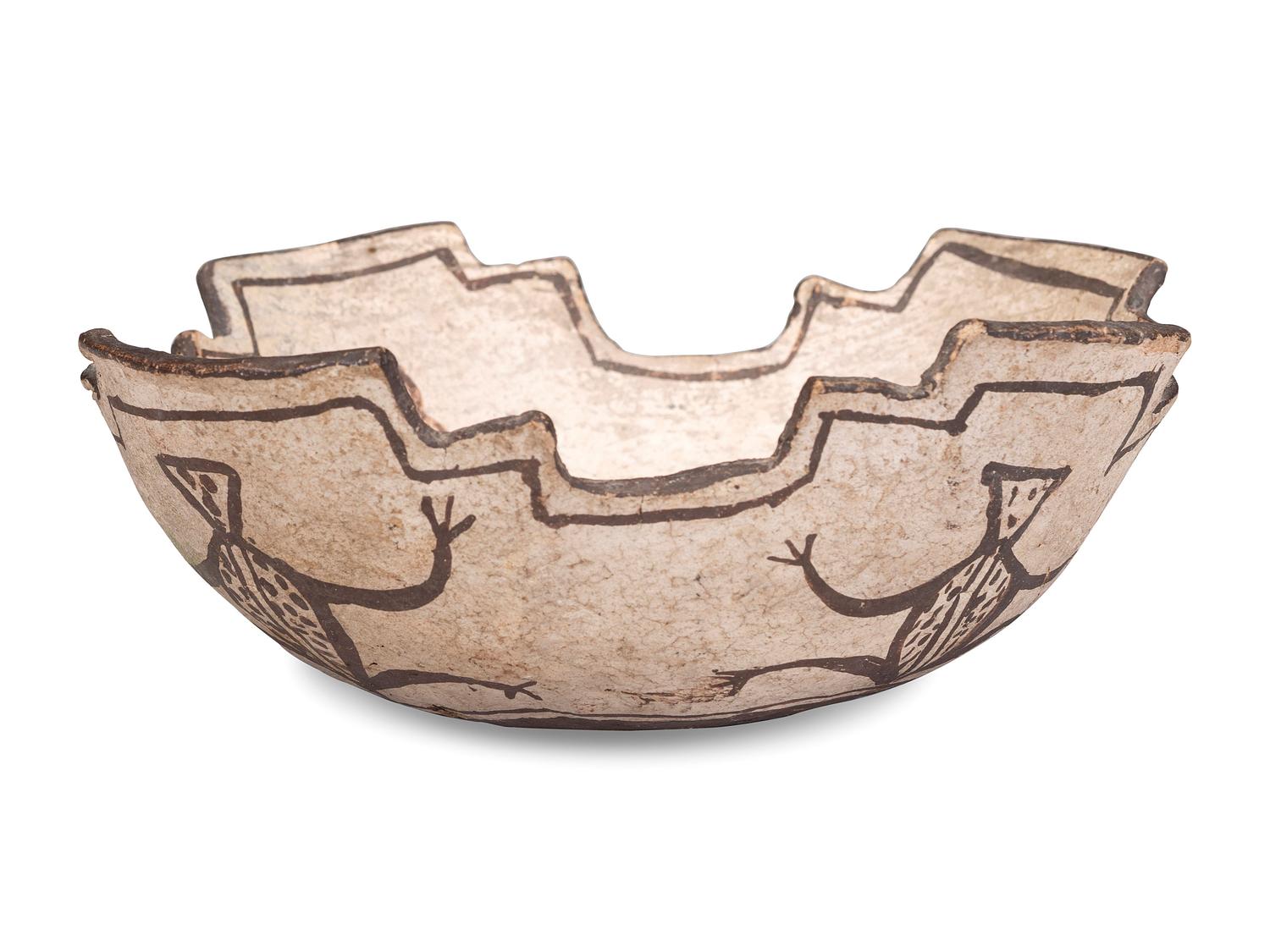 Zuni Pottery Jar, with Frogs and Tadpoles