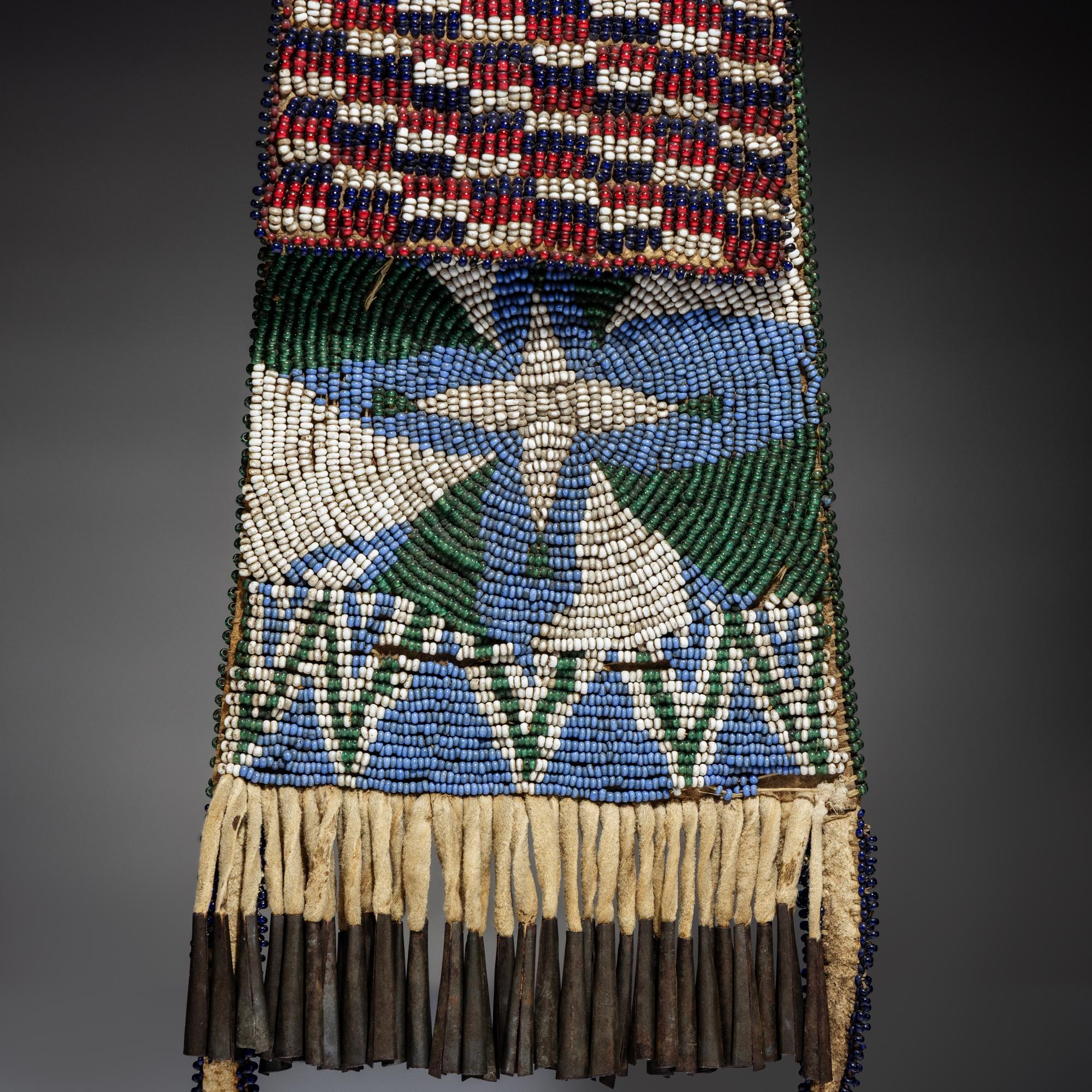 Apache Beaded Hide Strike-a-Light Bag