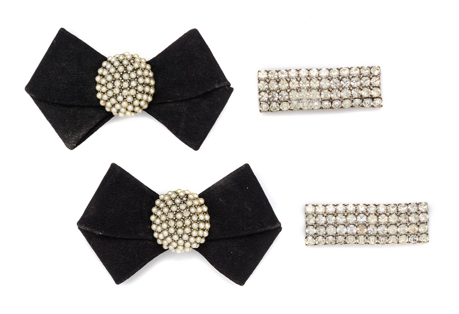 A Set of Two Shoe Buckles, 3" x 2", 2" x .75".