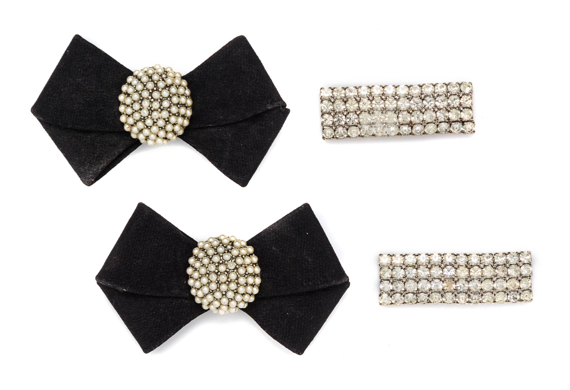 A Set of Two Shoe Buckles, 3" x 2", 2" x .75".