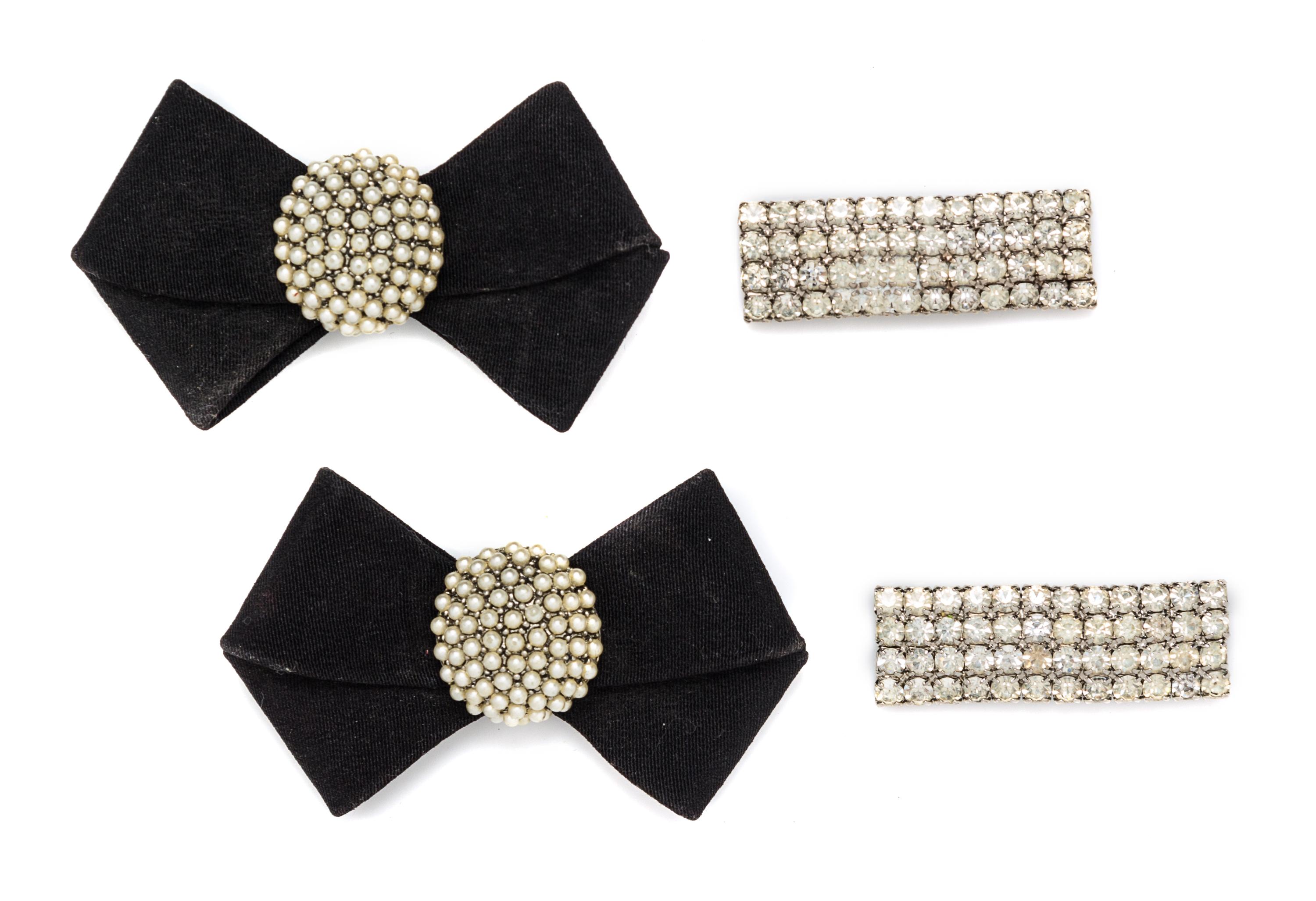 A Set of Two Shoe Buckles, 3" x 2", 2" x .75".