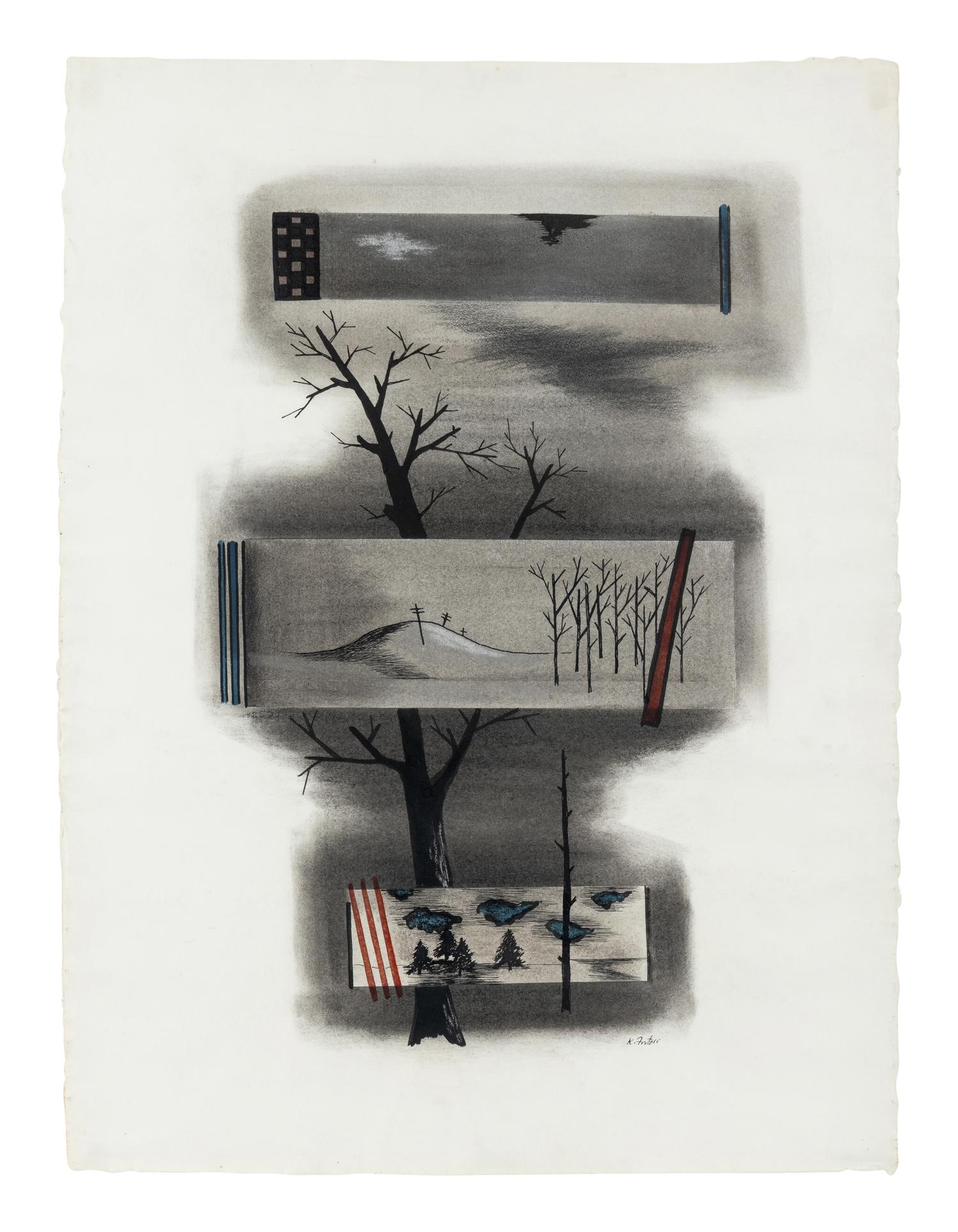 Untitled (Surrealist Landscape), c. 1940