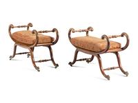 A Pair of Regency Mahogany Window Benches