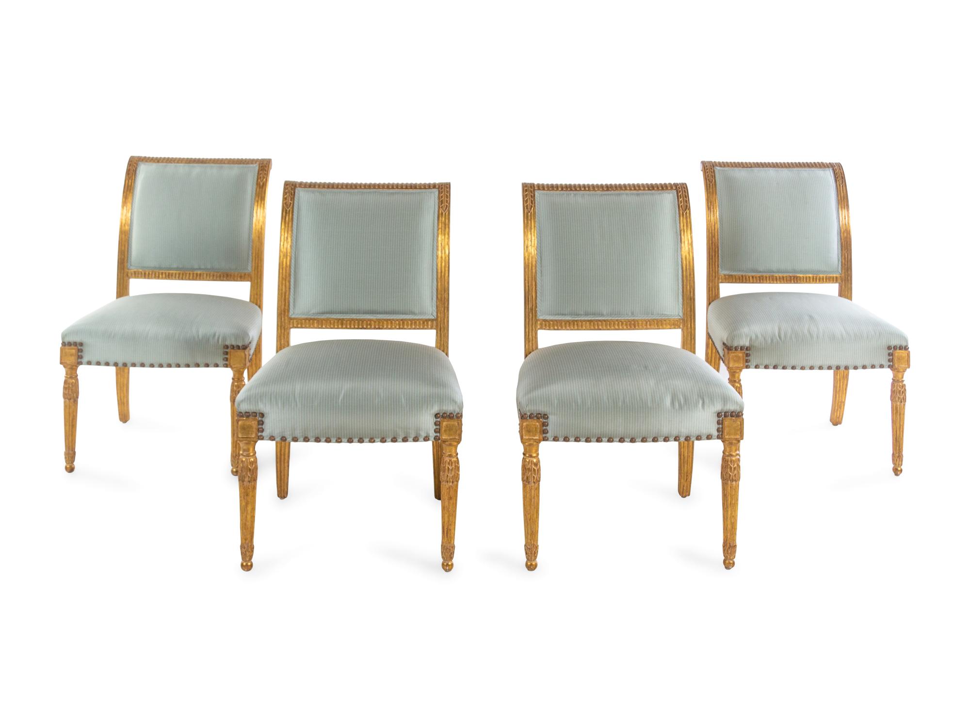 A Set of Four J. Robert Scott Dining Chairs