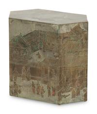 A Philip and Kelvin LaVerne Lo Ta Hexagonal Cube Side Table
