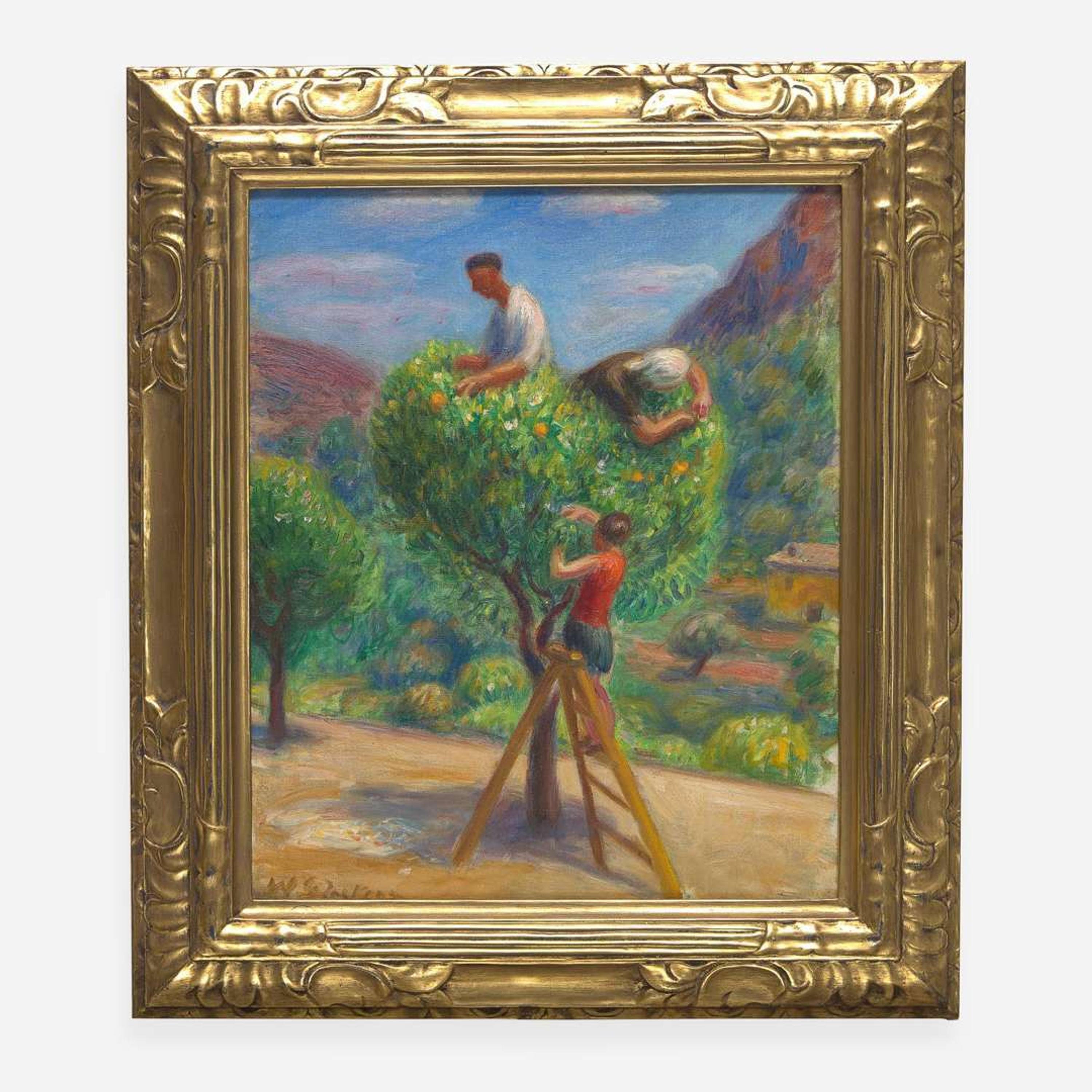 William Glackens (American, 1870–1938) Picking Fruit