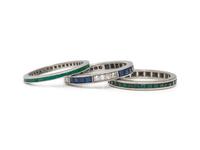 COLLECTION OF STACKING ETERNITY BANDS