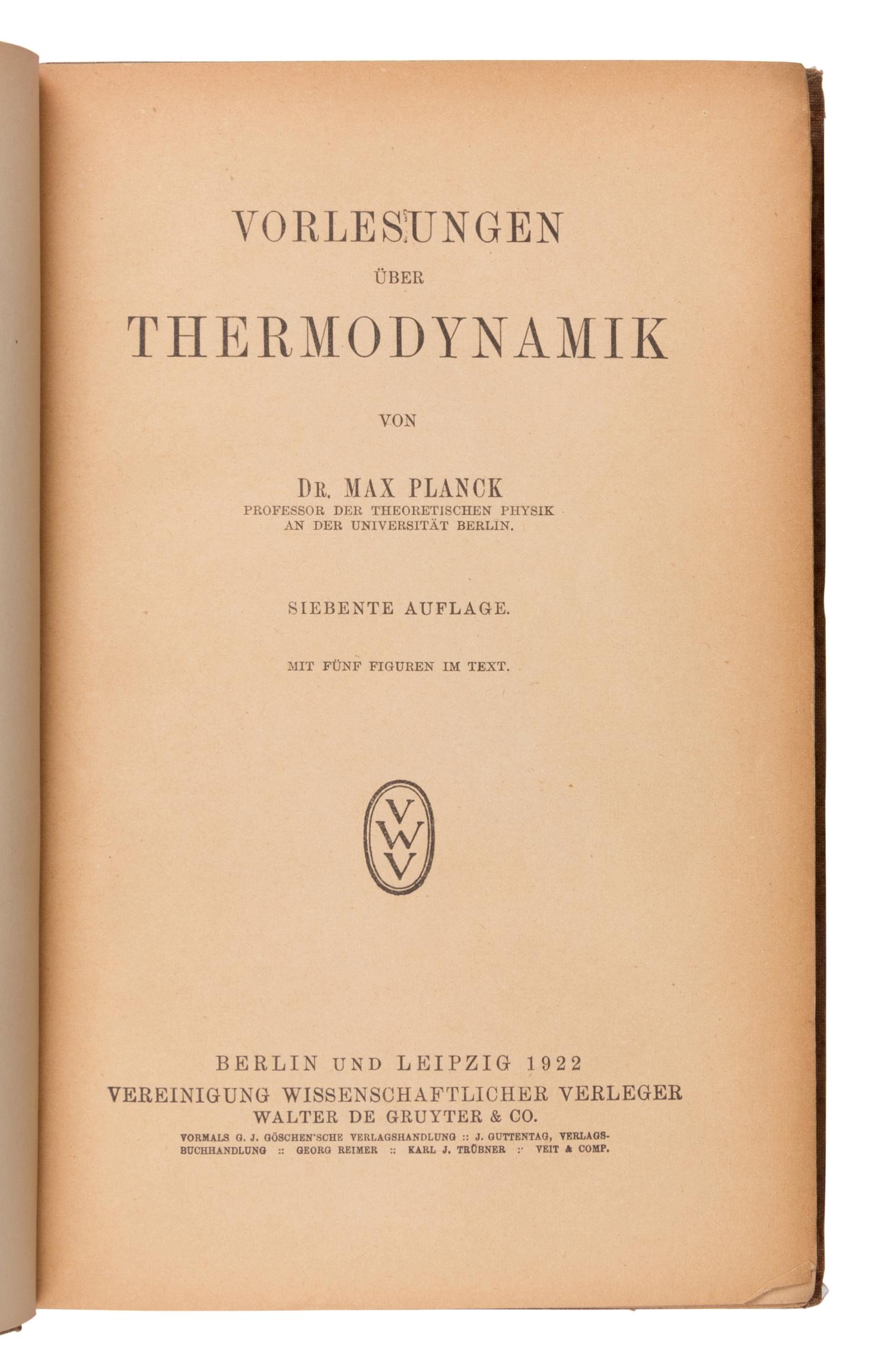 Einstein, Albert (1879-1955). Die Grundlage der allgemeinen Relativitätstheorie . Leipzig: Verlag von Johann Ambrosius Barth, [1919].
