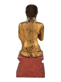 A Large Giltwood Buddha Figure