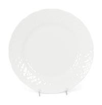 A Set of Twenty-Two Bernardaud Limoges Vannerie Porcelain Dinner Plates