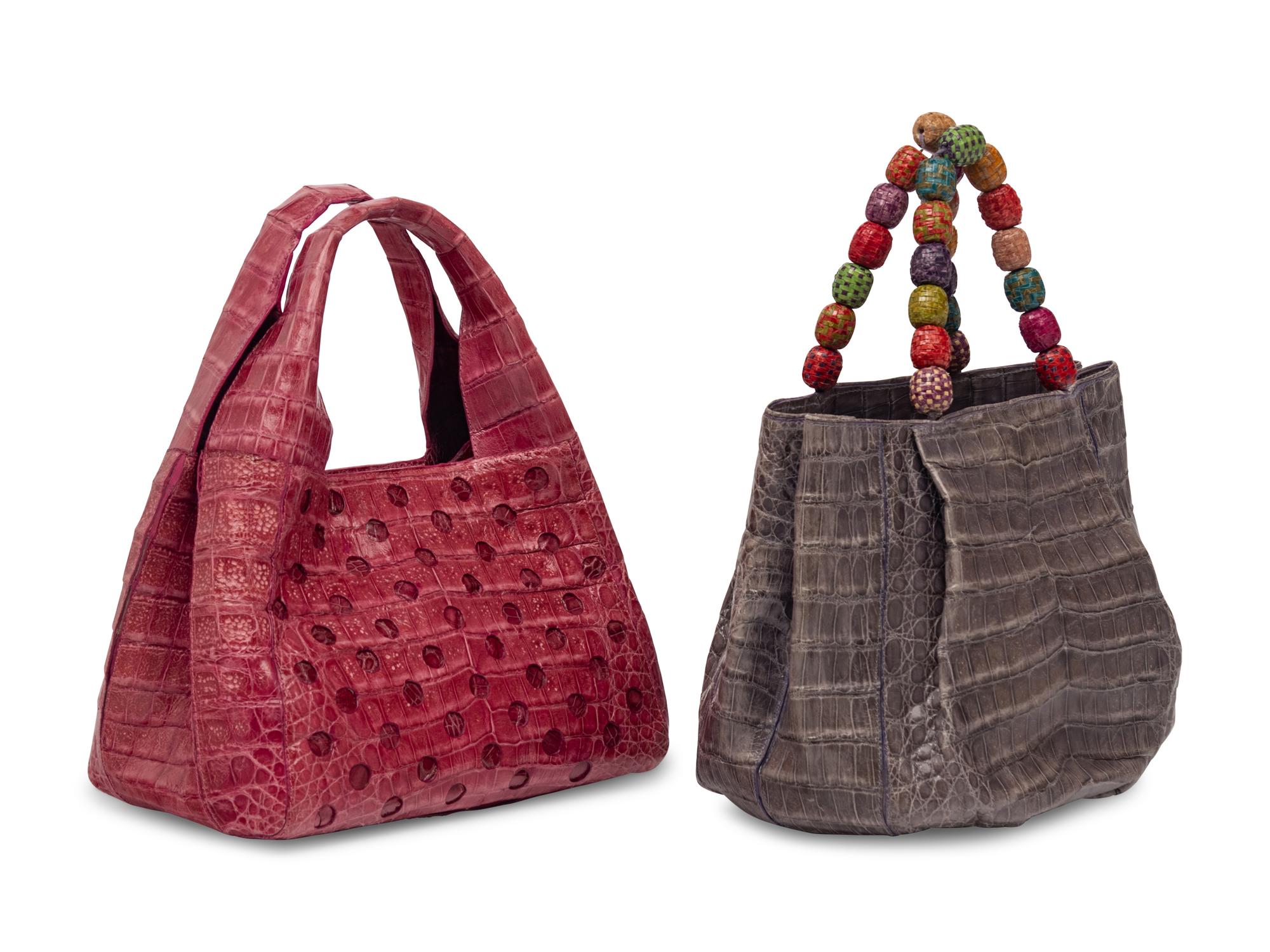 Two Nancy Gonzalez Crocodile Handbags