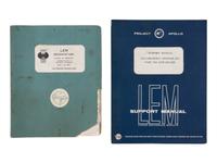[NASA – LUNAR EXCURSION MODULE]. LEM Orientation Course No. 30005-012. Lesson Plan and Student Handout. -- Project Apollo Lunar Excursion Module Support Manual ECS Checkout Adapter Kit Part No. LDW430-52200. Grumman Aircraft Engineering Corporation, 12 April 1966, 31 August 1966.
