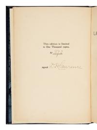 Lawrence, D.H. (1885-1930). Lady Chatterley's Lover . [Florence, Italy]: Privately printed, 1928.