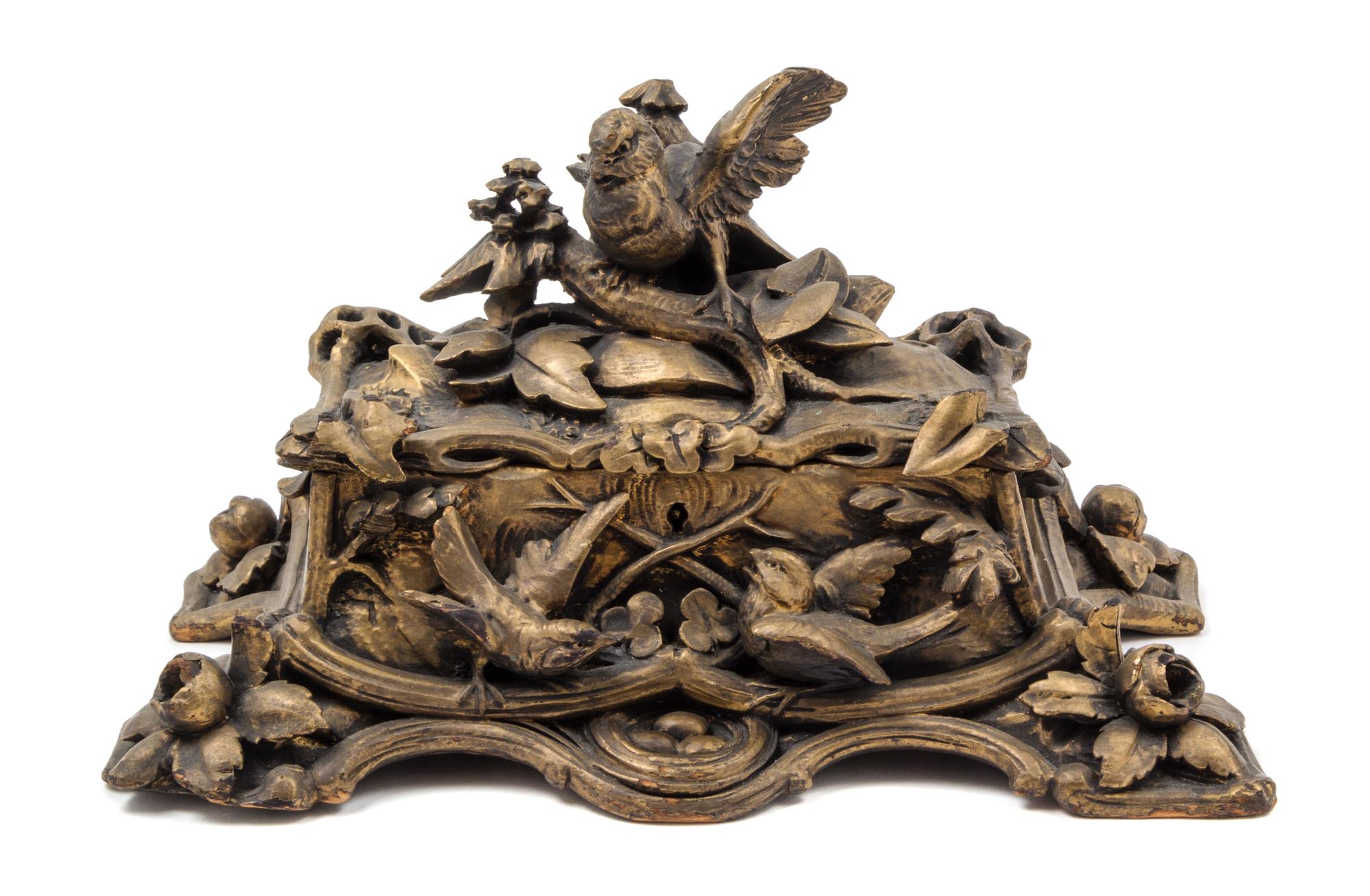 A Black Forest Carved Table Casket Length 12 inches. — LATE 19TH CENTURY