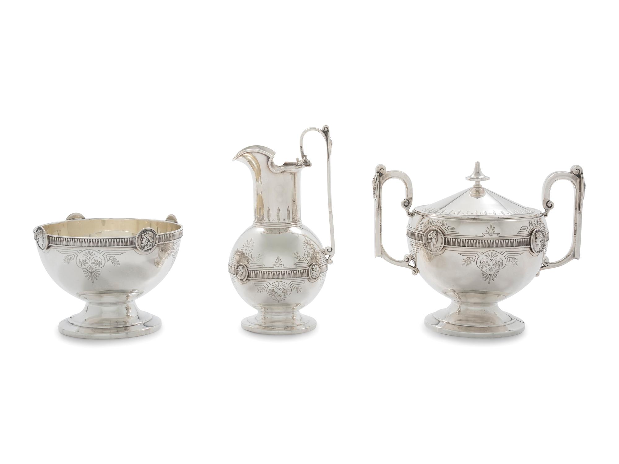 An American Silver Five-Piece Tea and Coffee Service