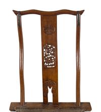 A Chinese Hardwood Folding Chair, Jiaoyi, 19th Century — 清中晚期 硬木交椅
