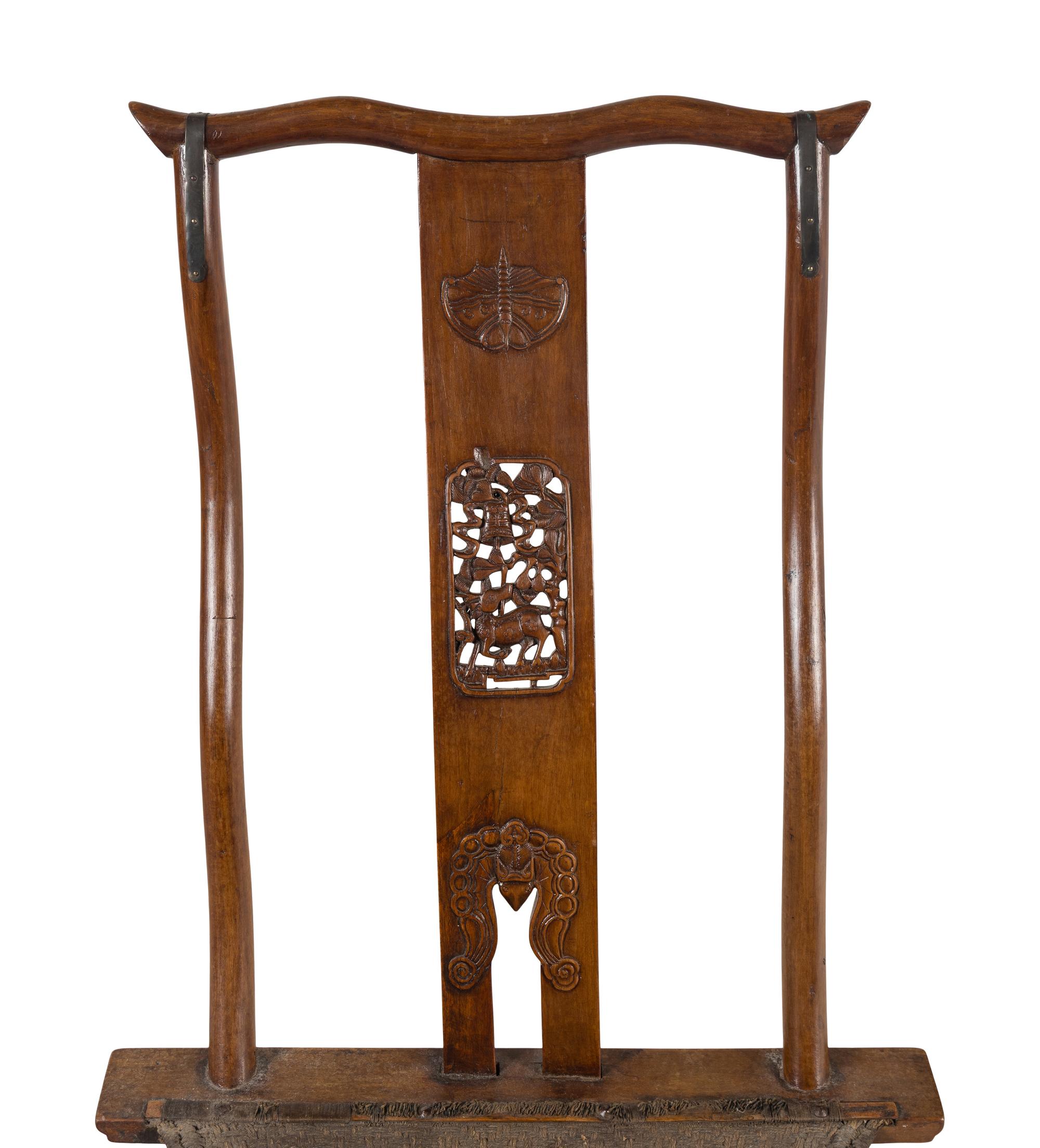 A Chinese Hardwood Folding Chair, Jiaoyi, 19th Century — 清中晚期 硬木交椅